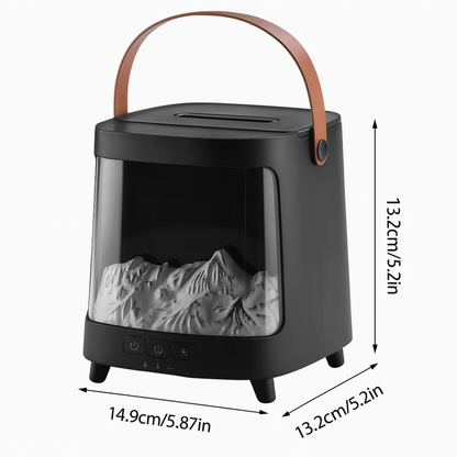BorealMist™ Humidifier – Northern Lights LED & Mountain Scenery