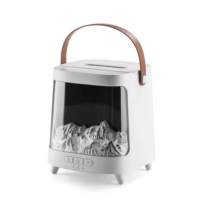 BorealMist™ Humidifier – Northern Lights LED & Mountain Scenery