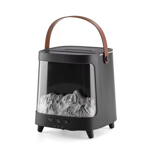 BorealMist™ Humidifier – Northern Lights LED & Mountain Scenery