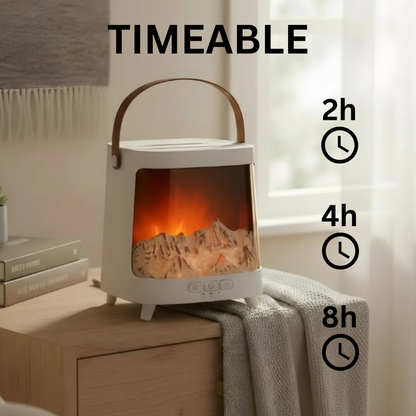 BorealMist™ Humidifier – Northern Lights LED & Mountain Scenery